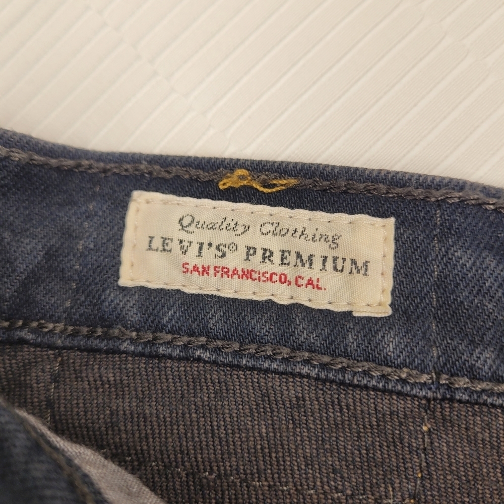 Levi’s Premium Big E High Rise Wedgie Fit Button Fly Jeans sz 25 - Picture 8 of 13